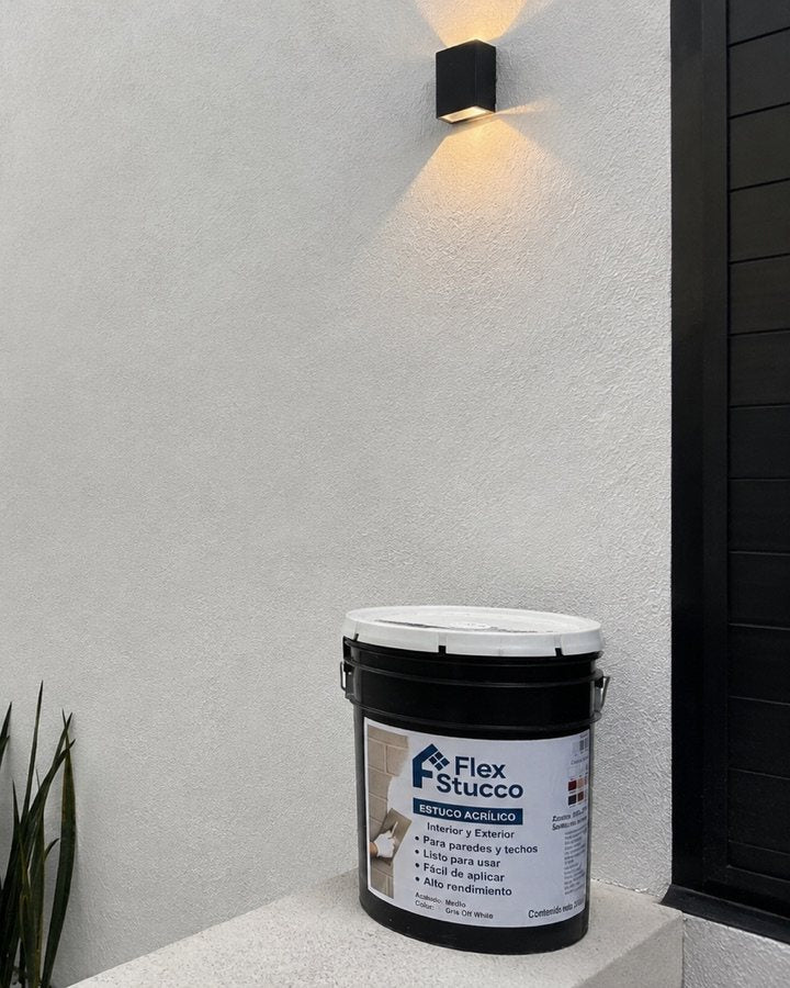 Proyecto FlexStucco: Muro terminado