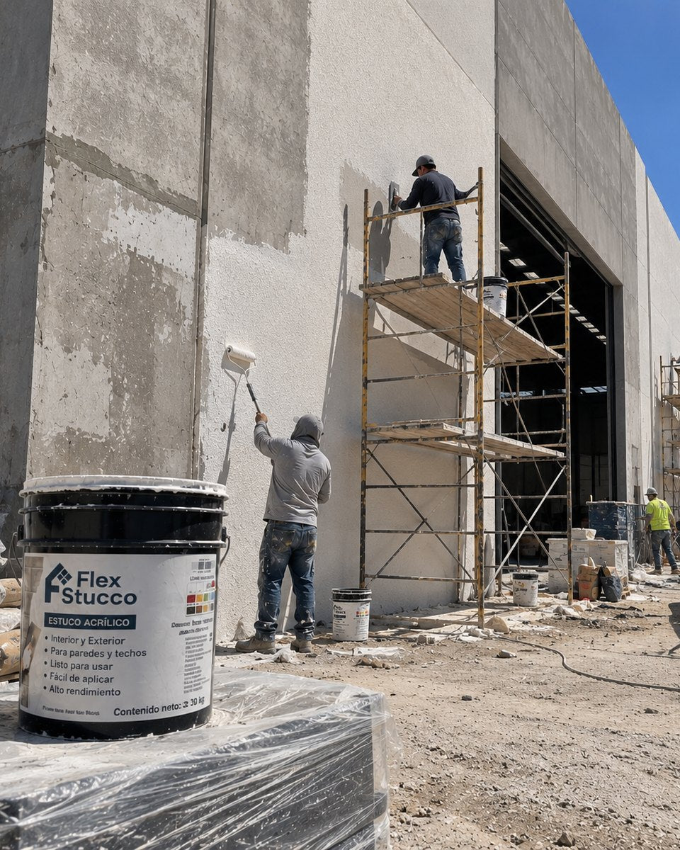 Proyecto FlexStucco: Nave industrial
